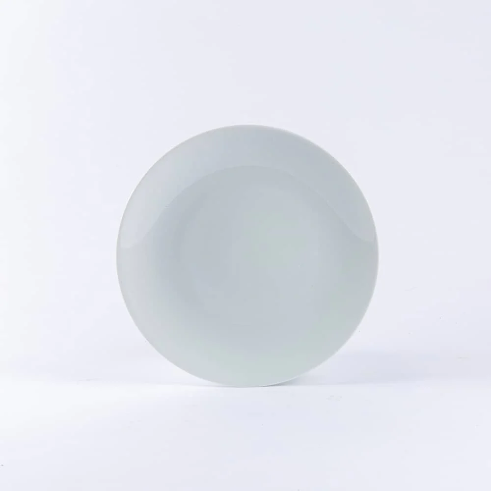 Assiette plate ronde 25cm blanche OGRE La Fabrique