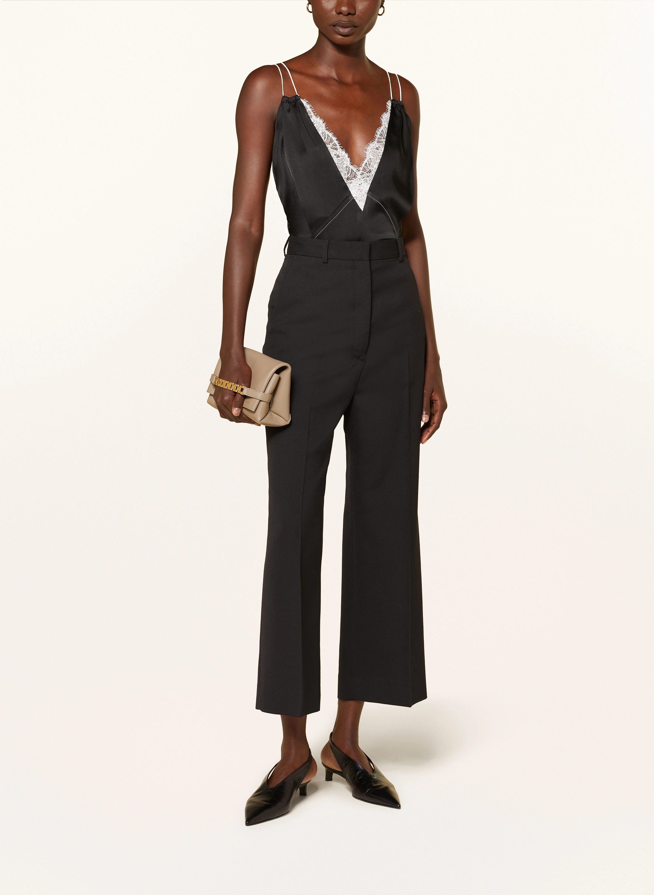 VICTORIA BECKHAM Top CAMI mit Spitzenbesatz