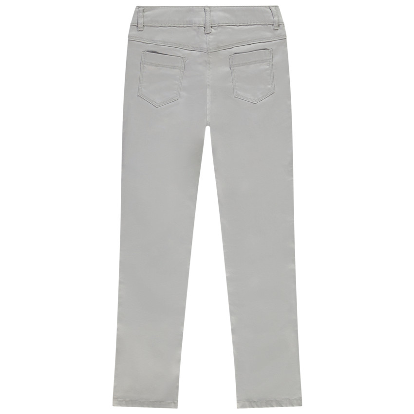 Pantalon slim en twill uni pour fille
