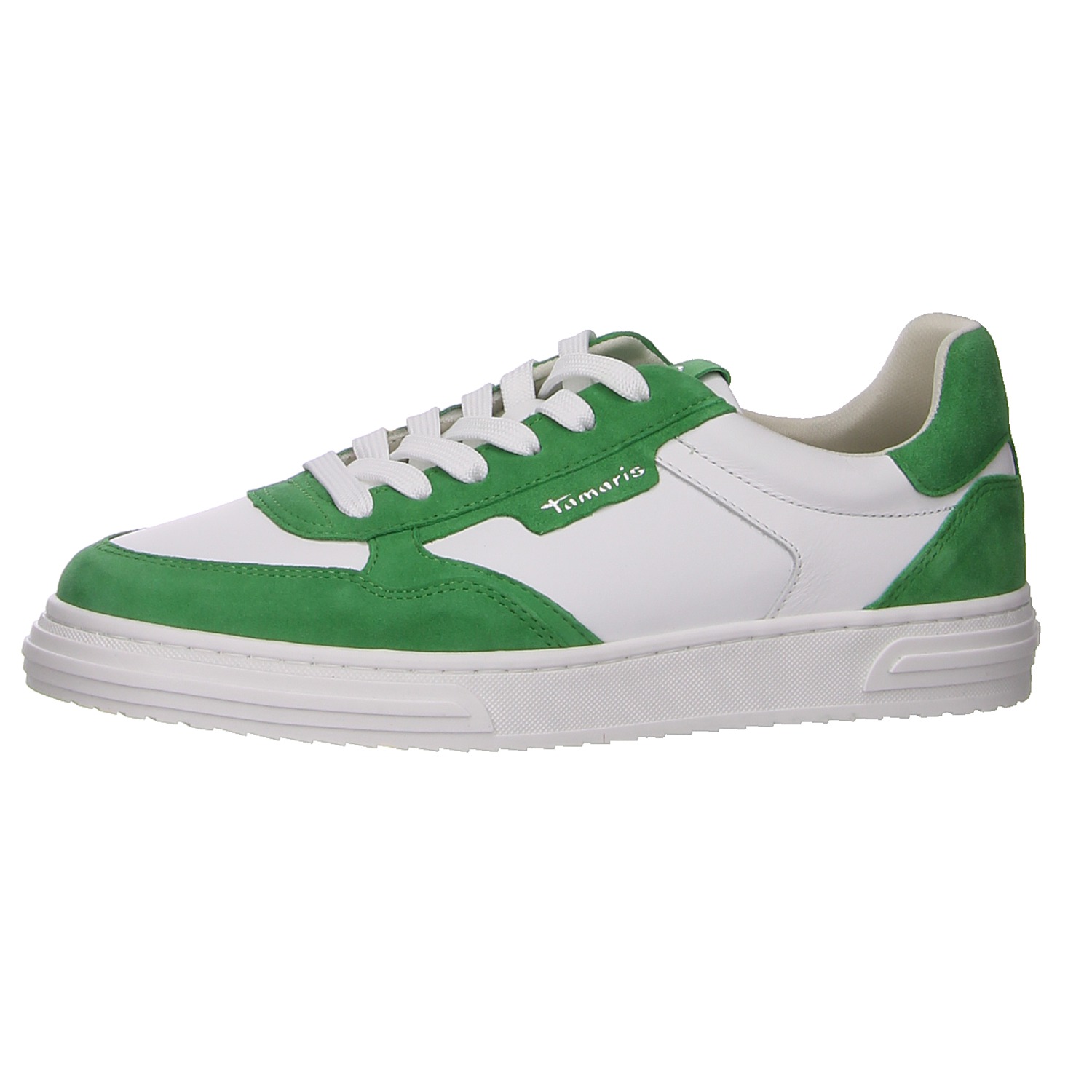 Tamaris Sneaker weiß/grün weiss/weiss kombi
