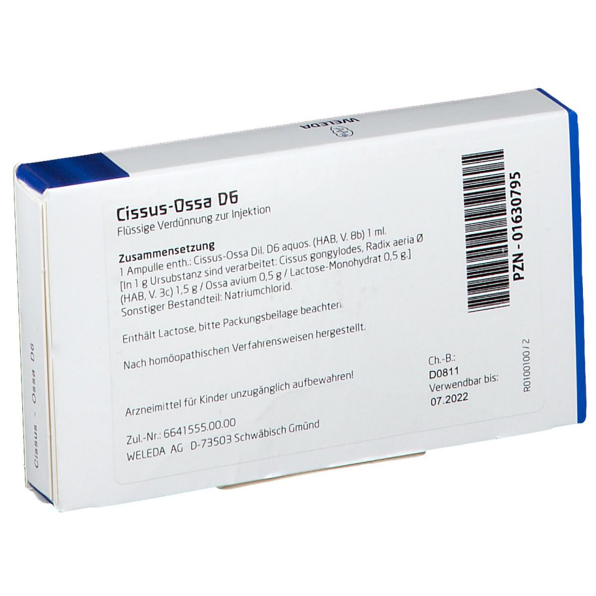 Cissus-ossa D 6 Ampullen