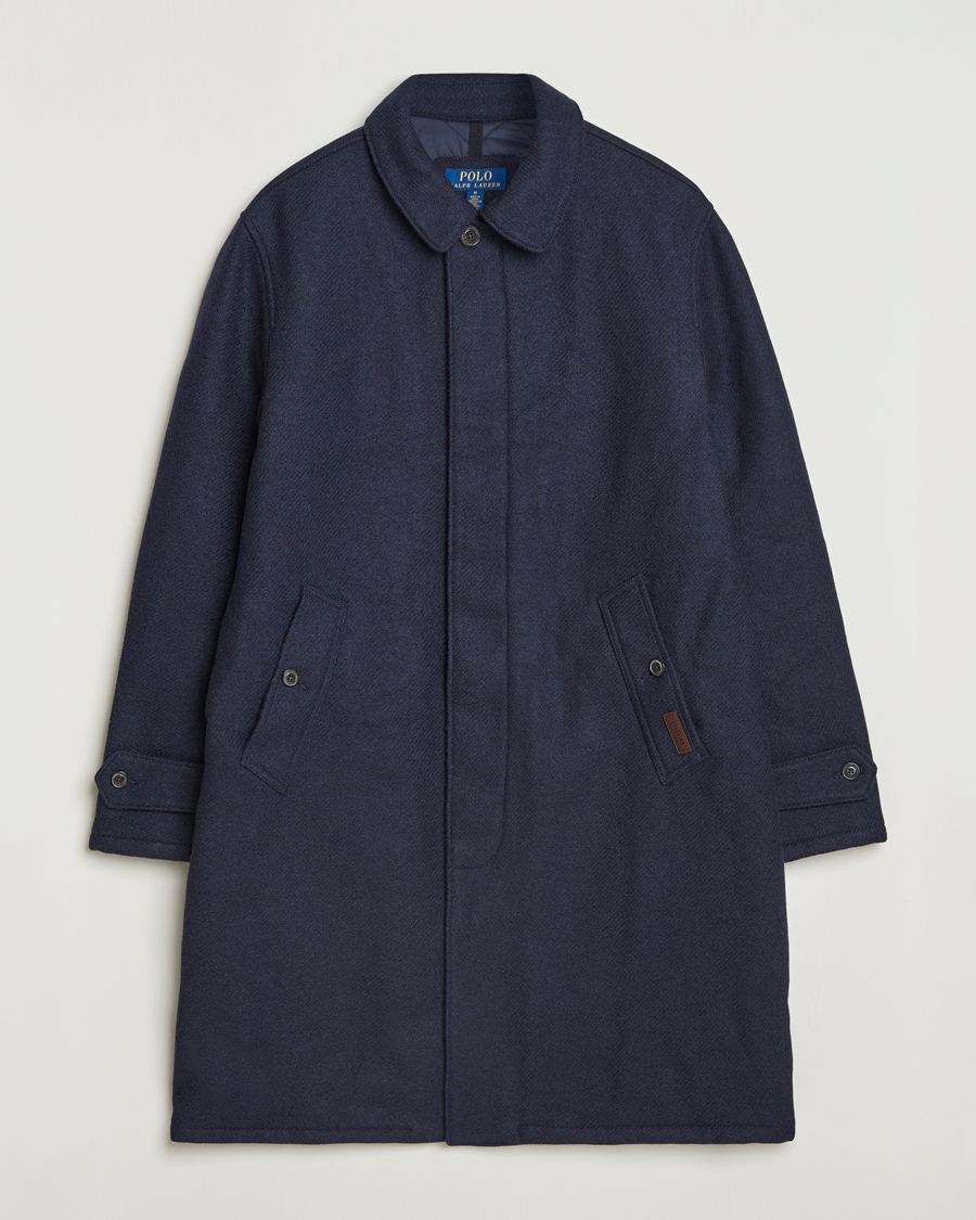 Polo Ralph Lauren Heritage Twill Wool Coat Collection Navy