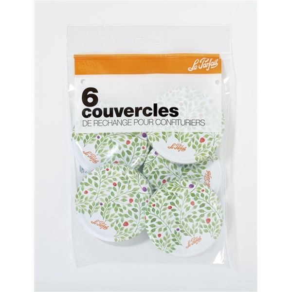 Couvercles pour bocaux Le Parfait - Ø 82 mm - Lot de 6