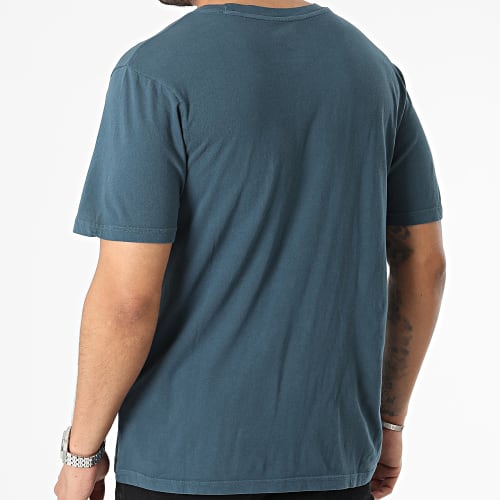 Tee Shirt Poche Basic Bleu Petrol