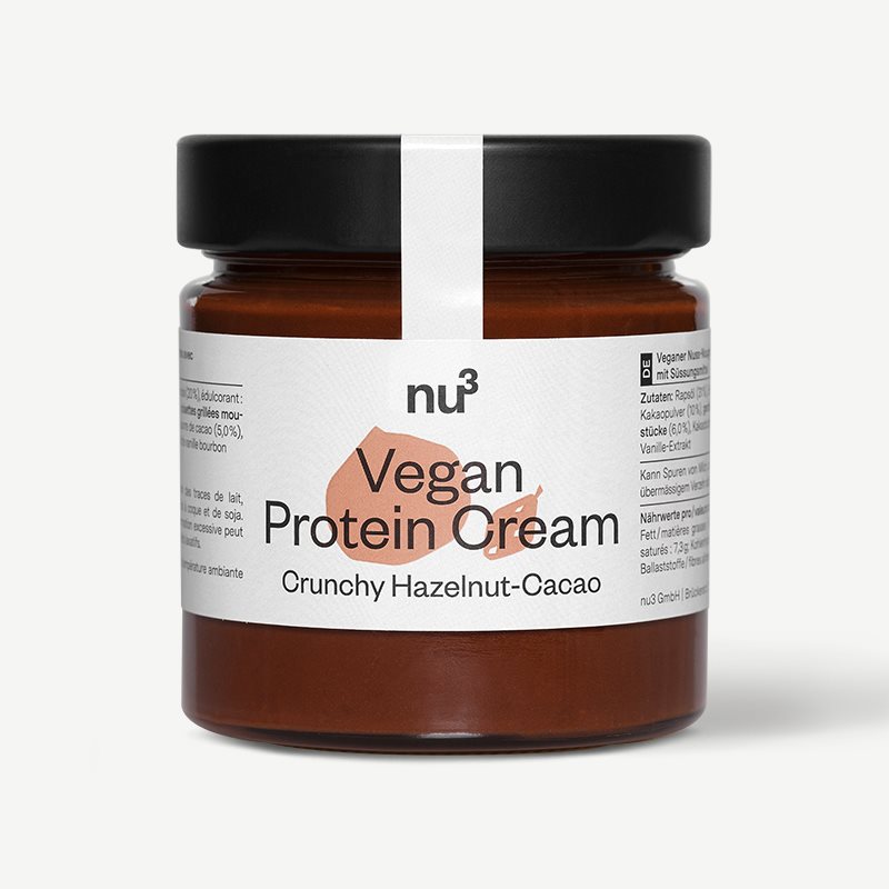Nu3 Protein Creme Hazelnut Cacao vegan Glas 200 g