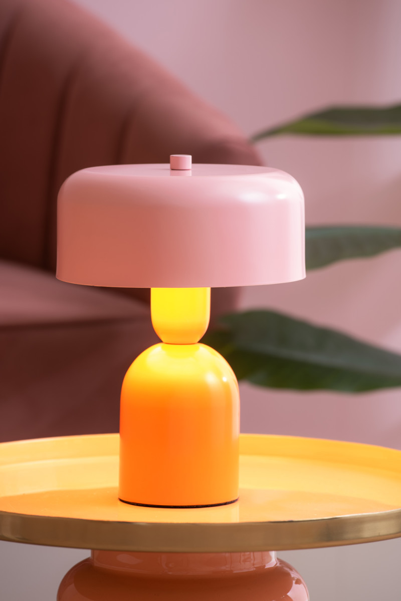 Table Lamp Double Funky LM2251OR Bright orange & soft pink