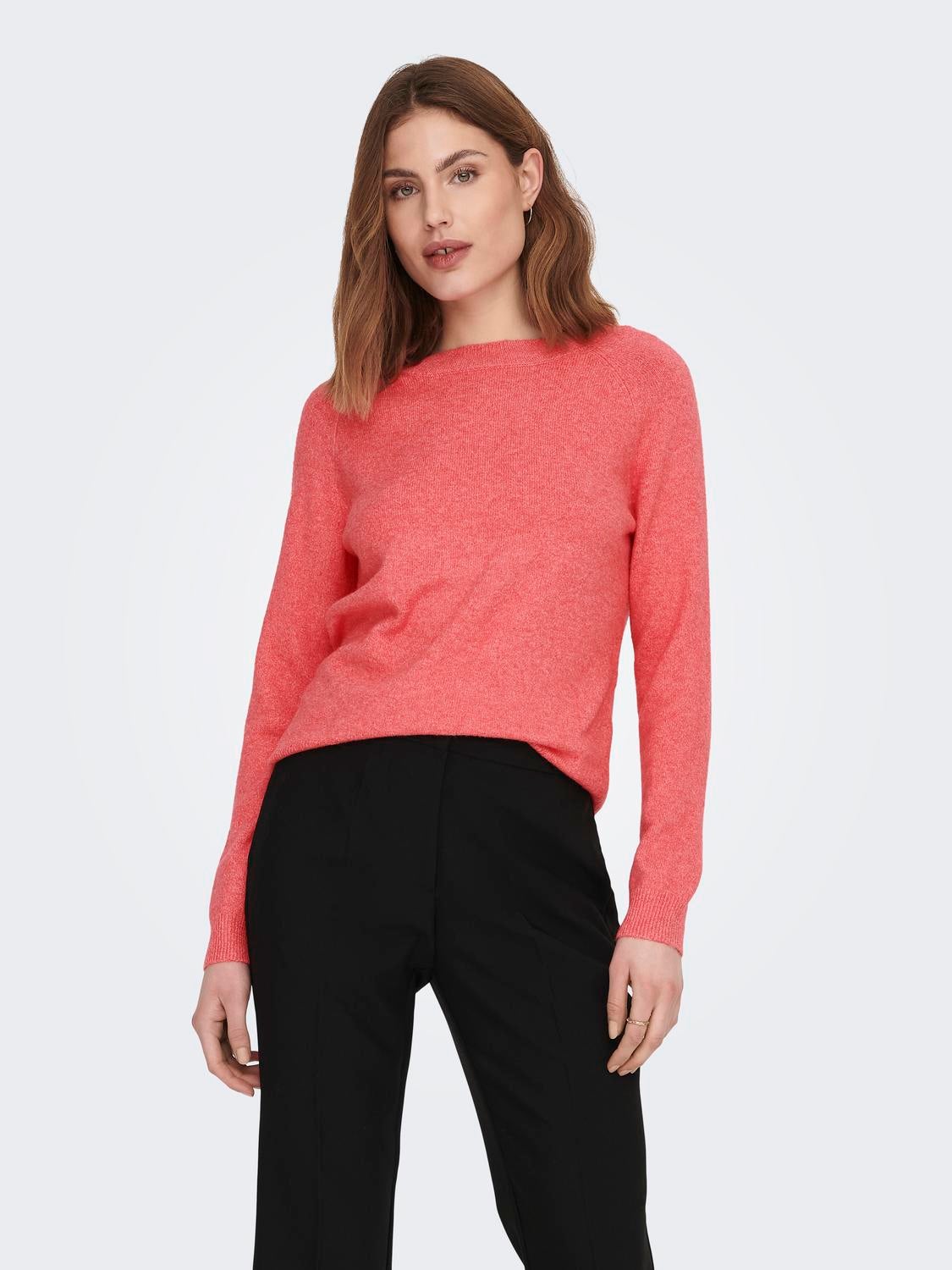 ONLRICA Strickpullover Sun Kissed Coral