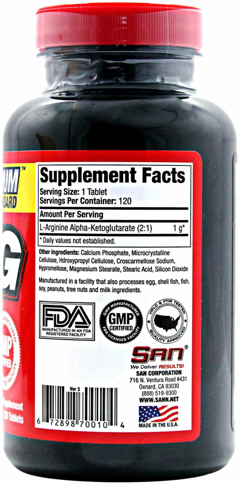 SAN Nutrition AAKG 120 comprimidos