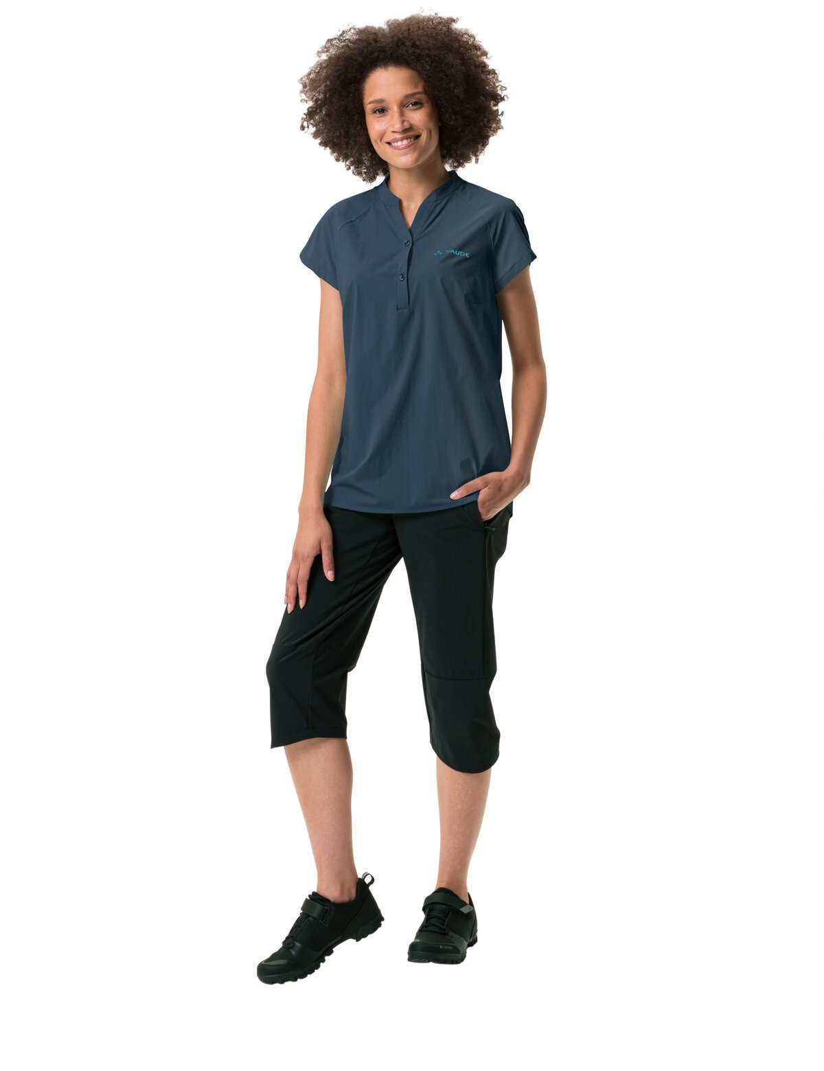 VAUDE Funktionsbluse »WOMEN'S YARAS SL SHIRT II« 1 Stk. tlg. mit 2-Knopf-Form