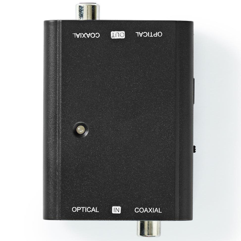 Nedis ACON2507BK audio converter 2-weg Toslink - Coax