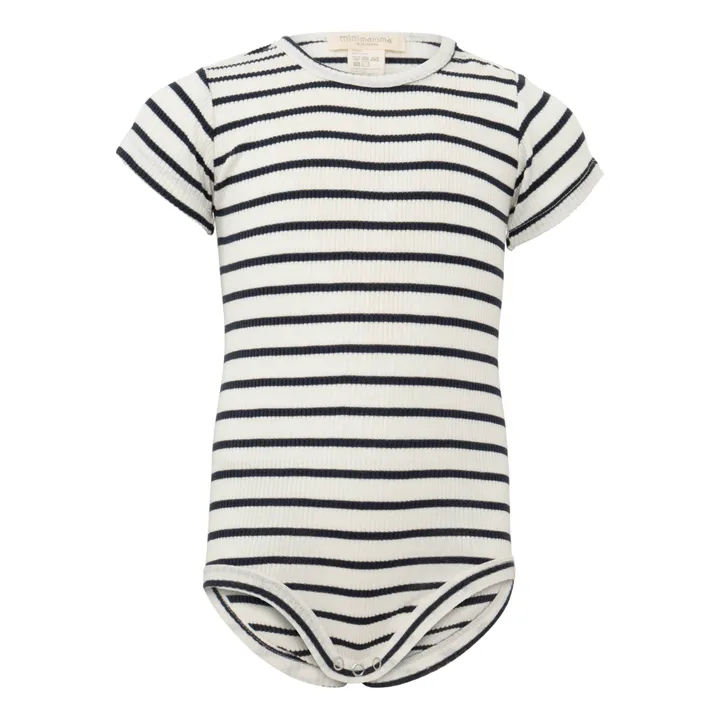 Minimalisma Body Manches Courtes à Volants Buddy | Bleu marine