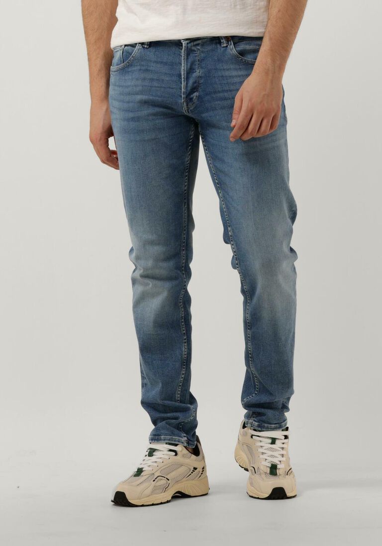 CAST IRON lichtblauwe cast iron slim fit jeans shiftback regular tapered medium indigo wash