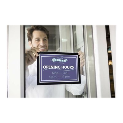 Durable Duraframe Poster Sun - Cadre d'affichage vitrostatique - A4 - noir