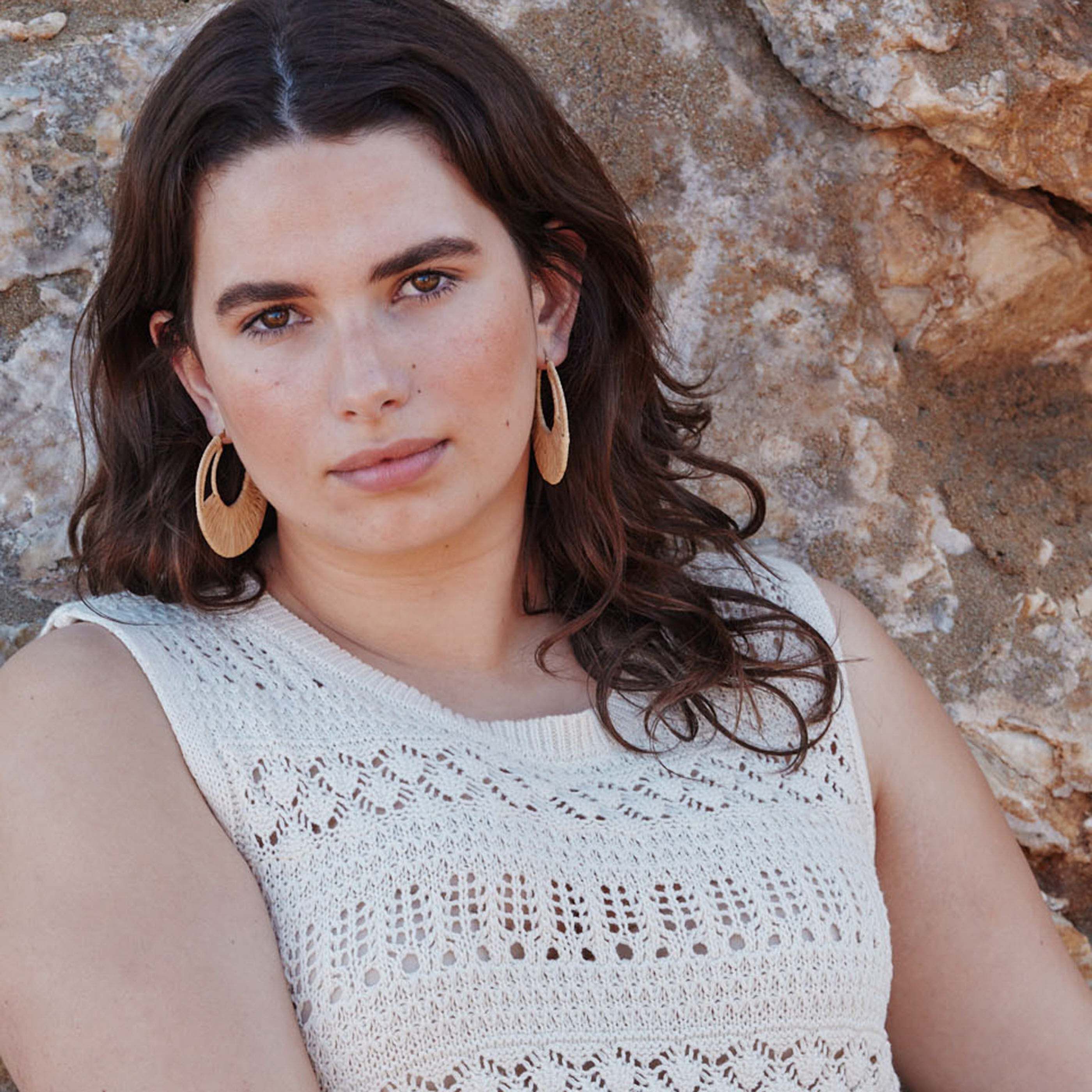 Pull en crochet femme - ECRU