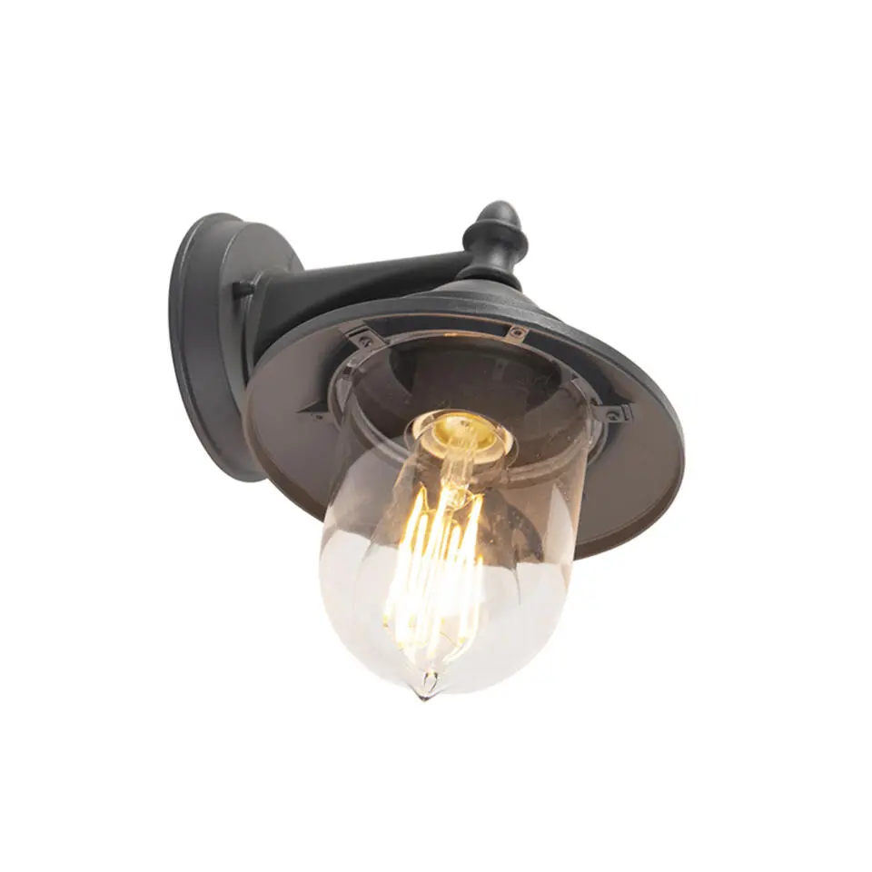 Qazqa wandlampen buiten oxford grijs e27