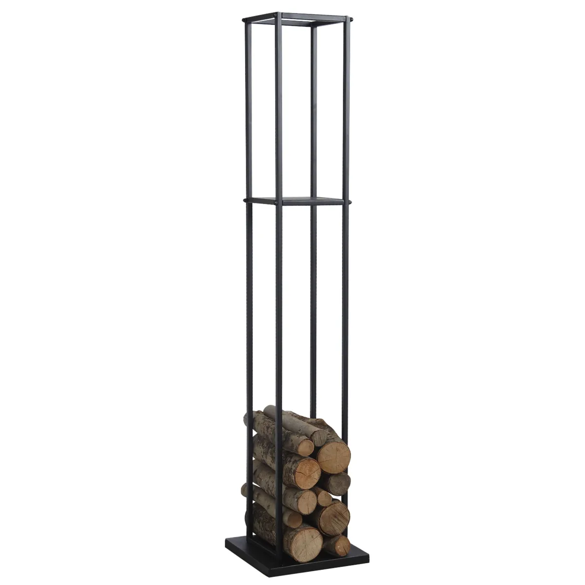 Aubry Gaspard Grand rack à bûches - Métal Noir