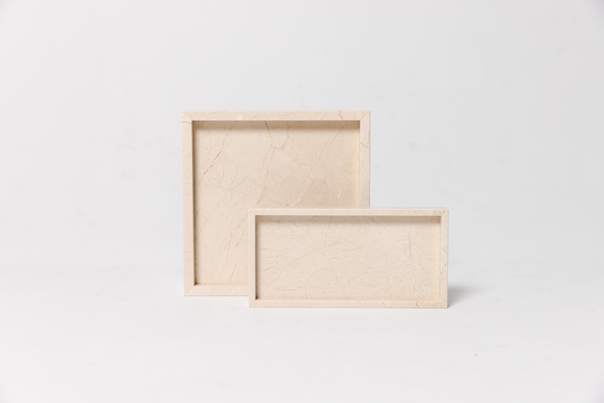 Marmer dienblad tray 15x30cm beige