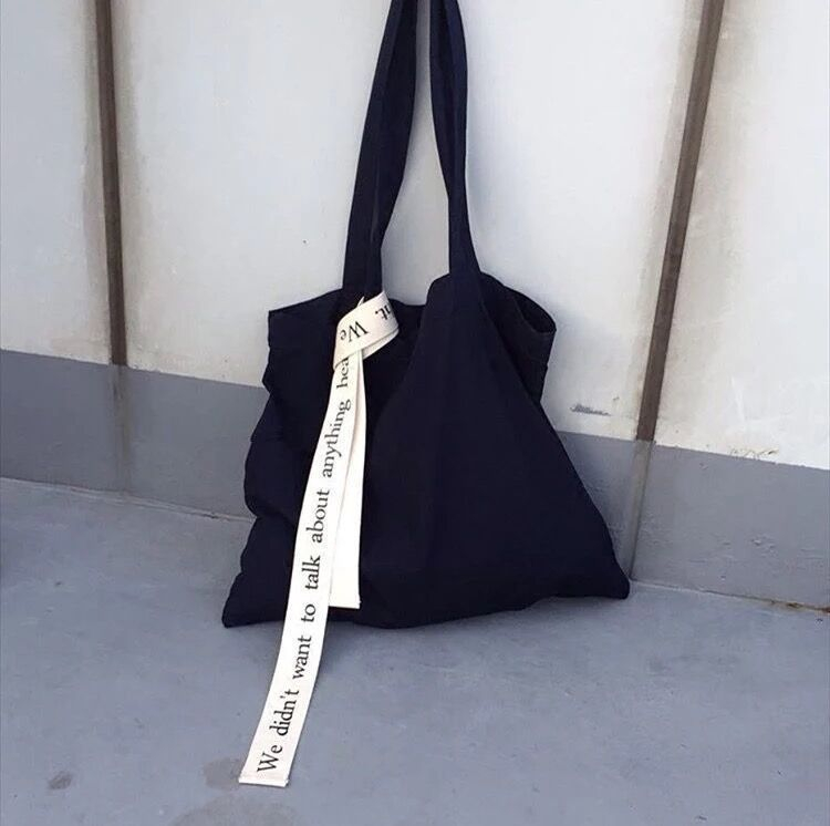 TangTangBags - Canvas shopper met belettering