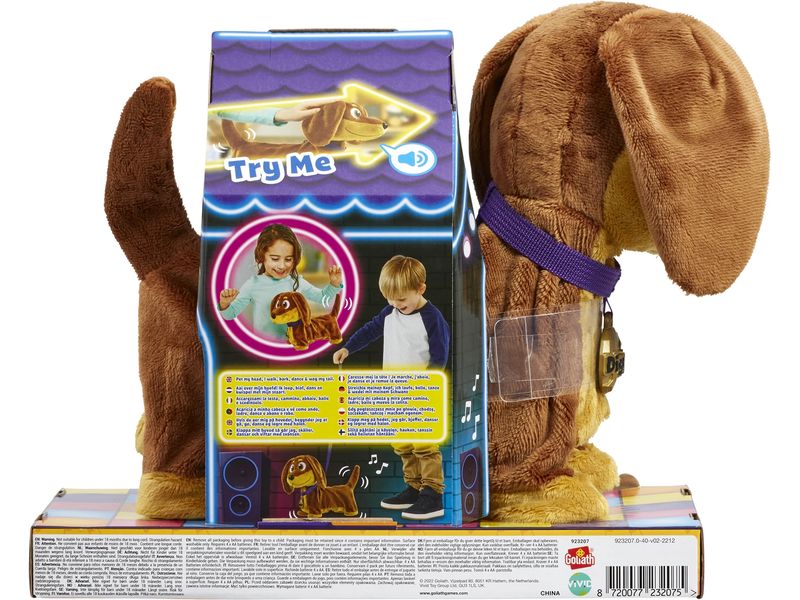 Max Bersinger Funktionsplüsch Animagic Diggles Dog Interaktiver Plüschhund mit Geräuschen