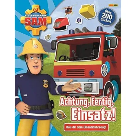 Panini Feuerwehrmann Sam: Achtung, fertig, Einsatz!: Bau dir dein Einsatzfahrzeug!: Stickerbuch