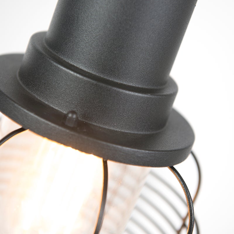 Landelijke buitenlamp, zwart, IP44 - Guardado