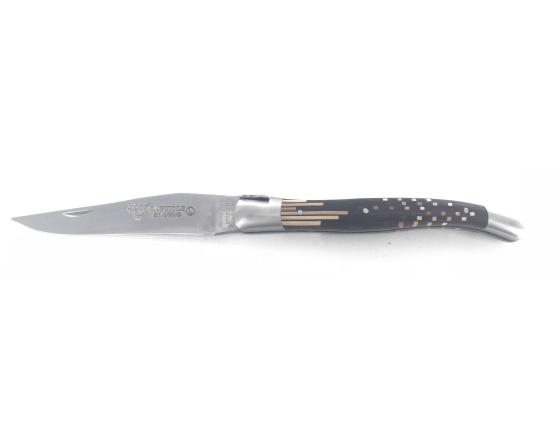 Laguiole 12 cm- Puzzle Etincelle - 2 mitres Couteau de poche par Laguiole en Aubrac