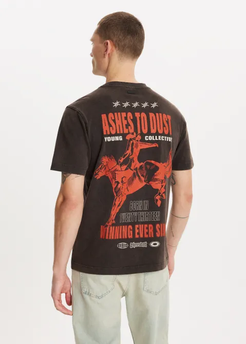 T-shirt met print vintage jeans (OLD.D)
