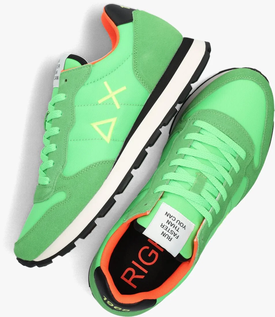 SUN68 groene sun68 lage sneakers tom solid nylon men