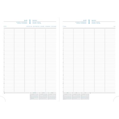 Agenda Barbara Journal 29/2 - 1 jour par page (2nd volume) - 21 x 29,7 cm - noir - Exacompta