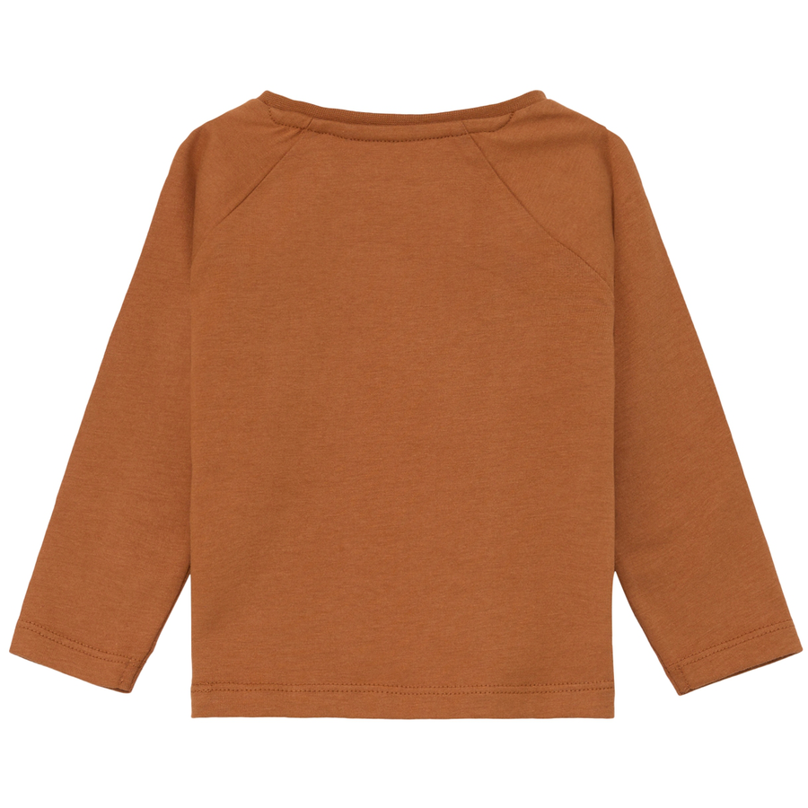 s.Oliver Langarmshirt Hund brown