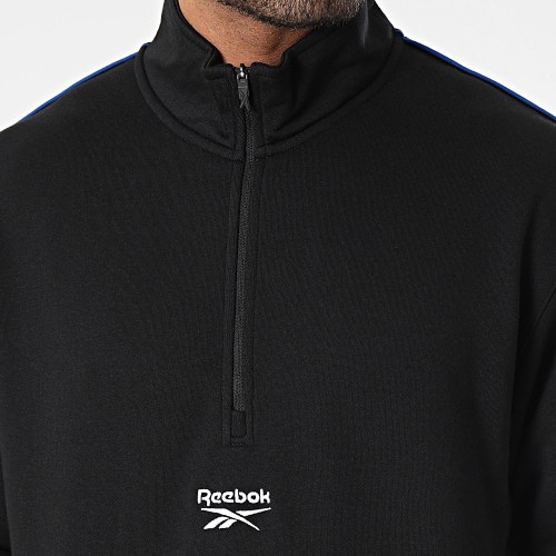 Sweat Col Zippé Quarter Noir