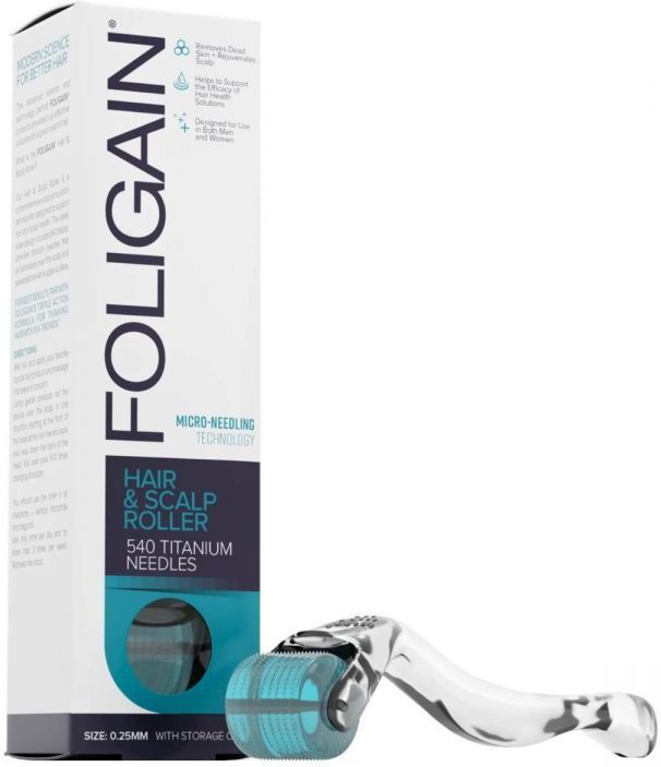 FOLIGAIN - Dermaroller - 540 Titanium Naaldjes - 0,25 mm