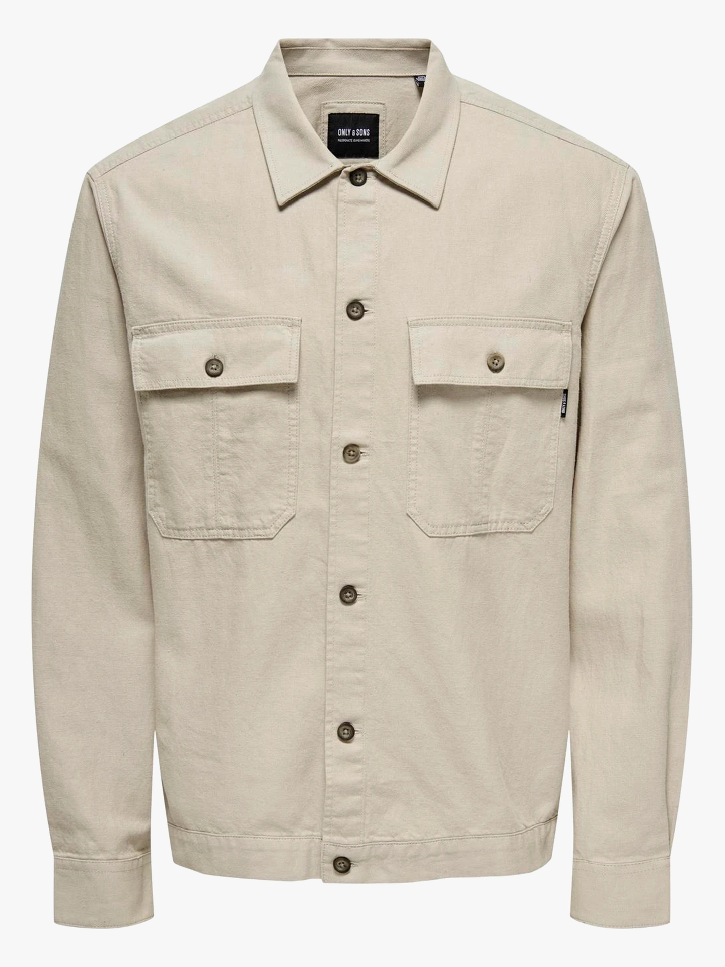 Kennet Long Sleeve Linen Overshirt