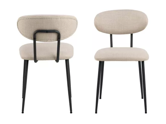 Denise chaise de salle à manger beige.