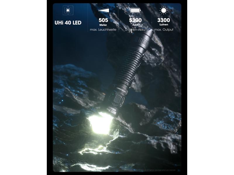 Nitecore Taschenlampe MH12 Pro 3300 lm LED-Taschenlampe
