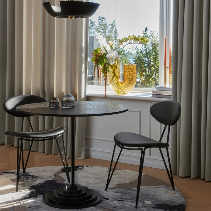 AYTM - Semper Dining Chair, schwarz / java braun