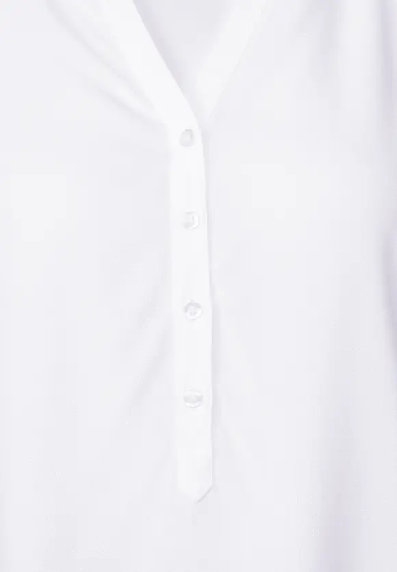 Basic Bluse in Unifarbe - White