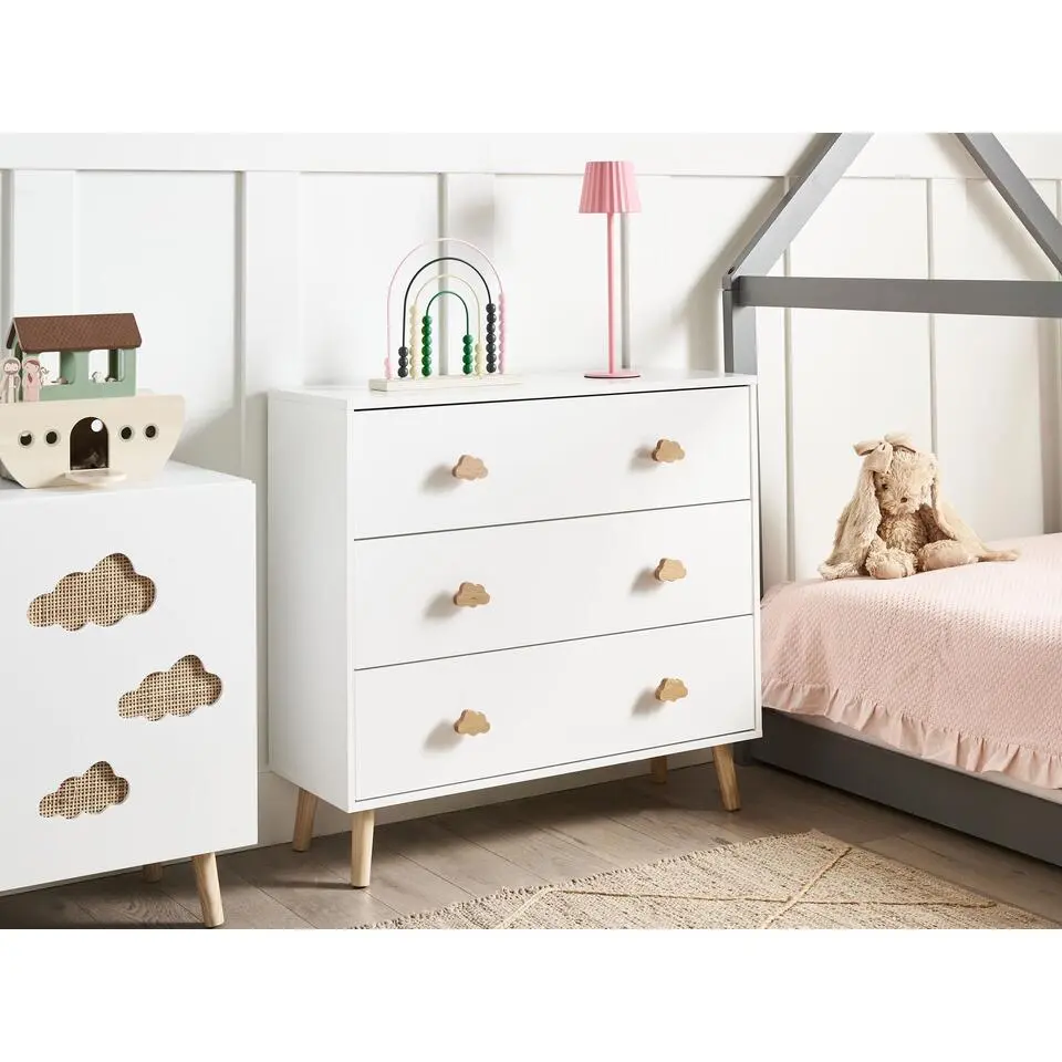 CLOUDY - Commode - Wit/Lichthout - MDF