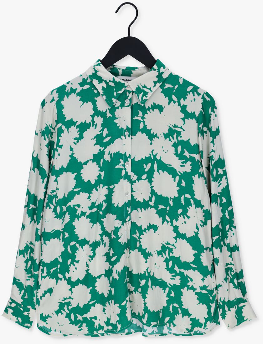MODSTR\u00D6M groene modstr&ouml;m blouse allison print shirt