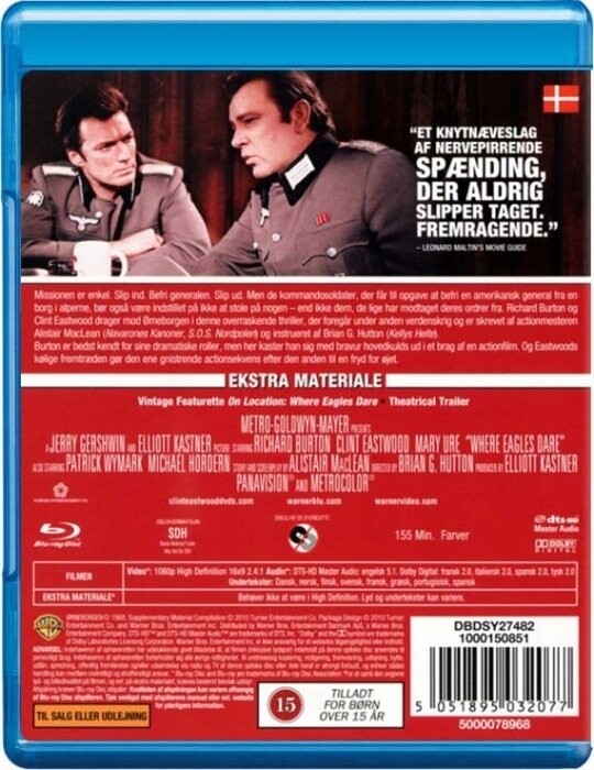 Ørneborgen / Where Eagles Dare - Blu-Ray