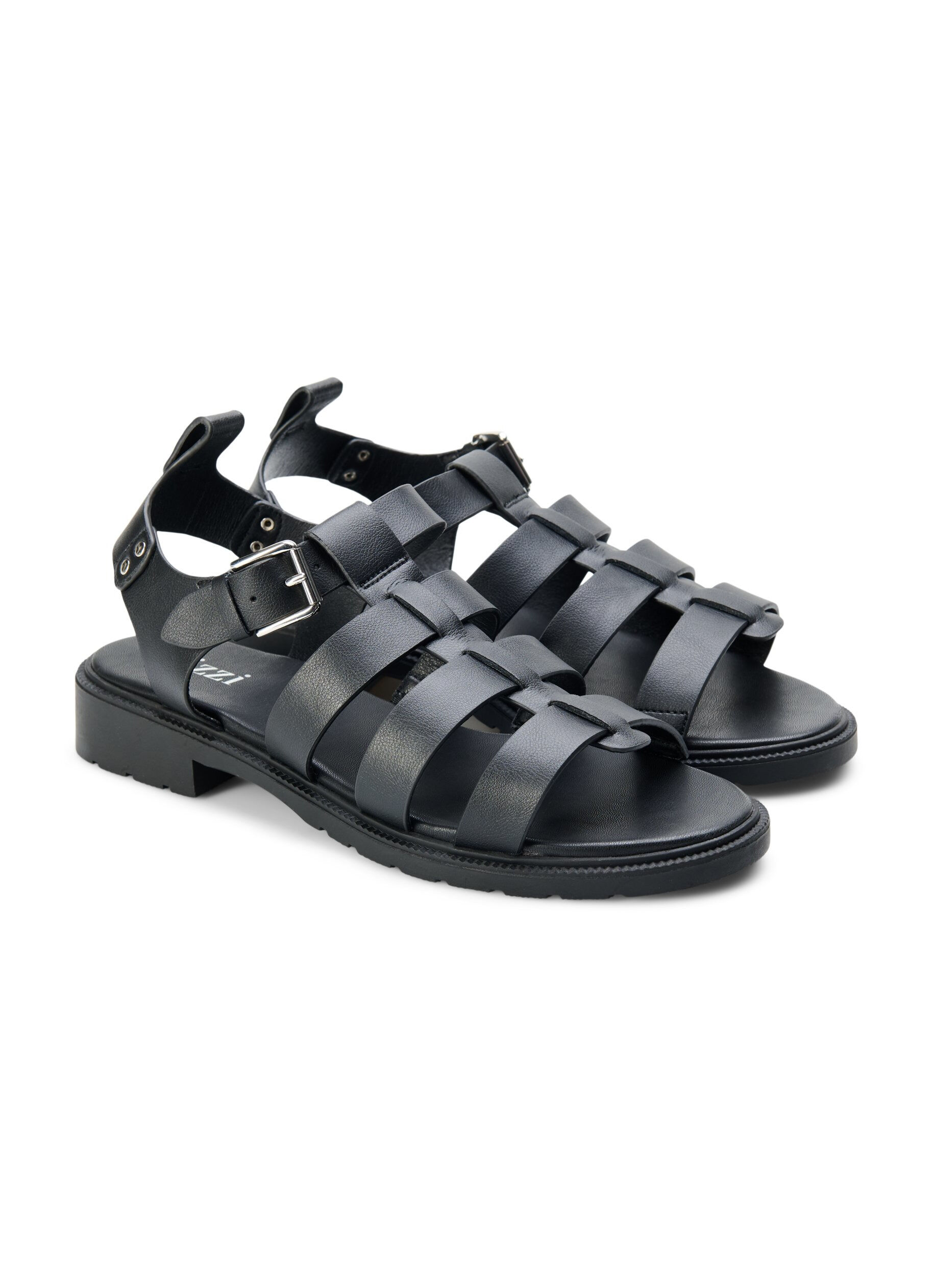 Wide fit - Læder sandal