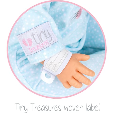 Tiny Treasures blå kanintøj