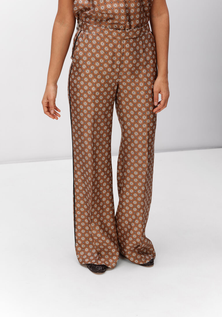 bruine dorothee schumacher broeken graphic dreams pants