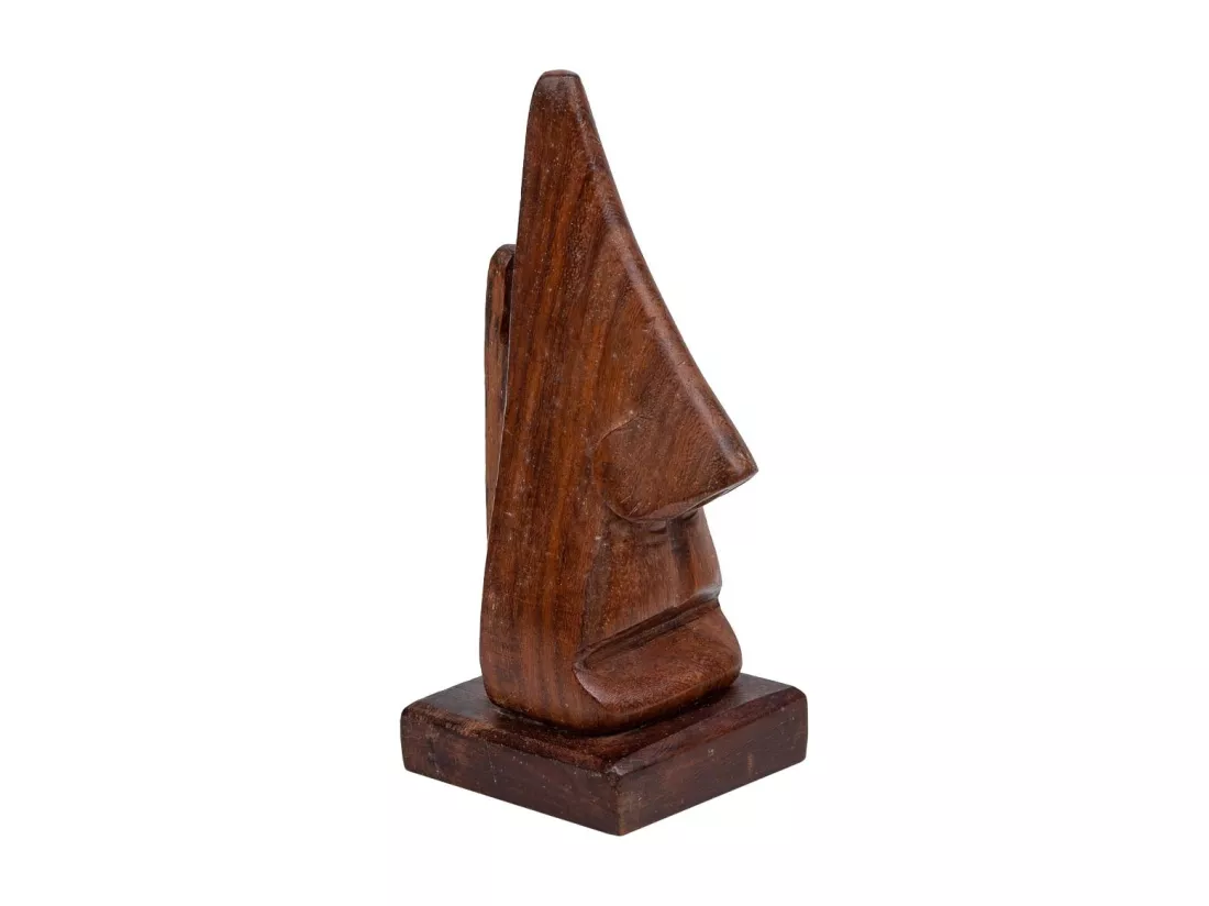 Support pour lunettes en bois marron 15x5x5h