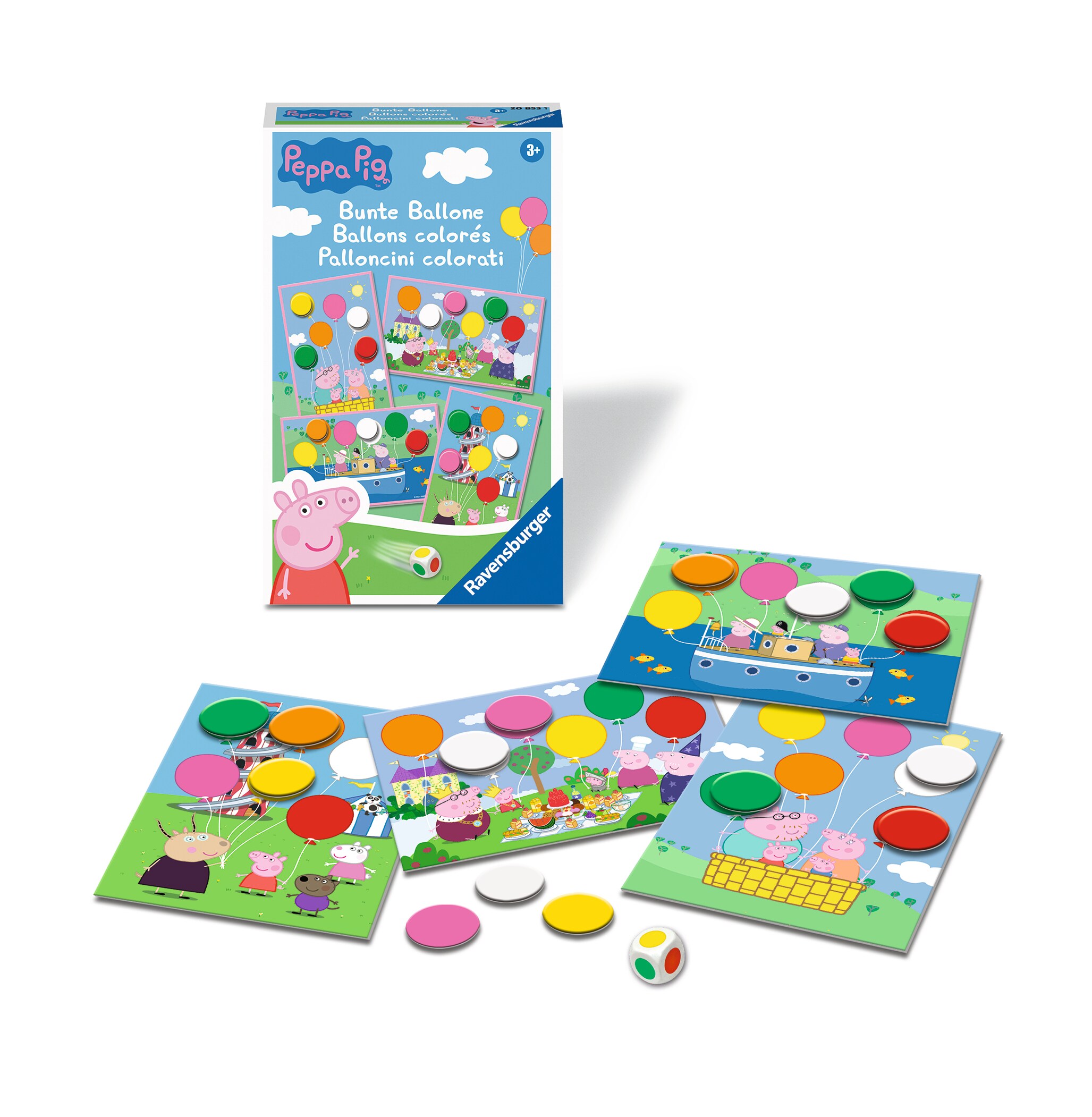 Mitbringspiele RavensburgerPeppa Pig Bunte Ballone - versch. Ausführungen.