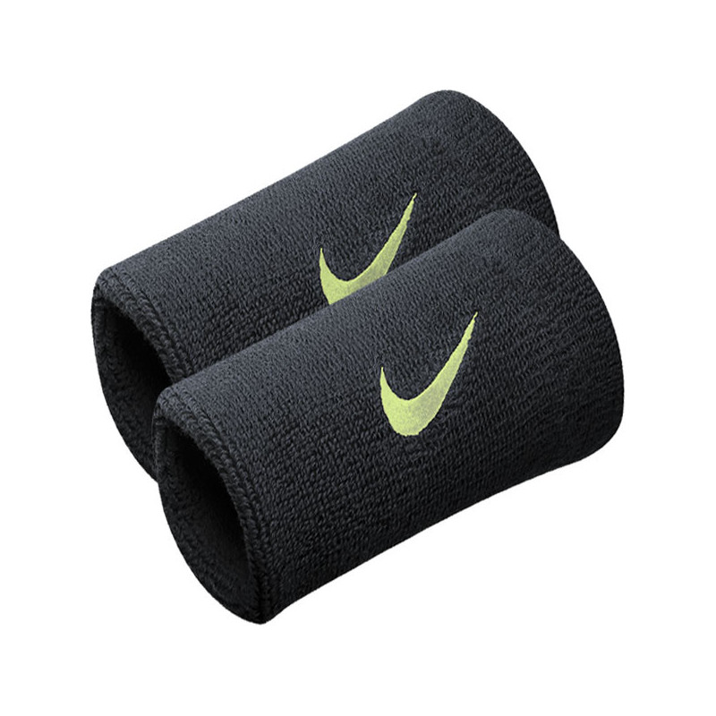 Poignets éponge Nike taille double noir