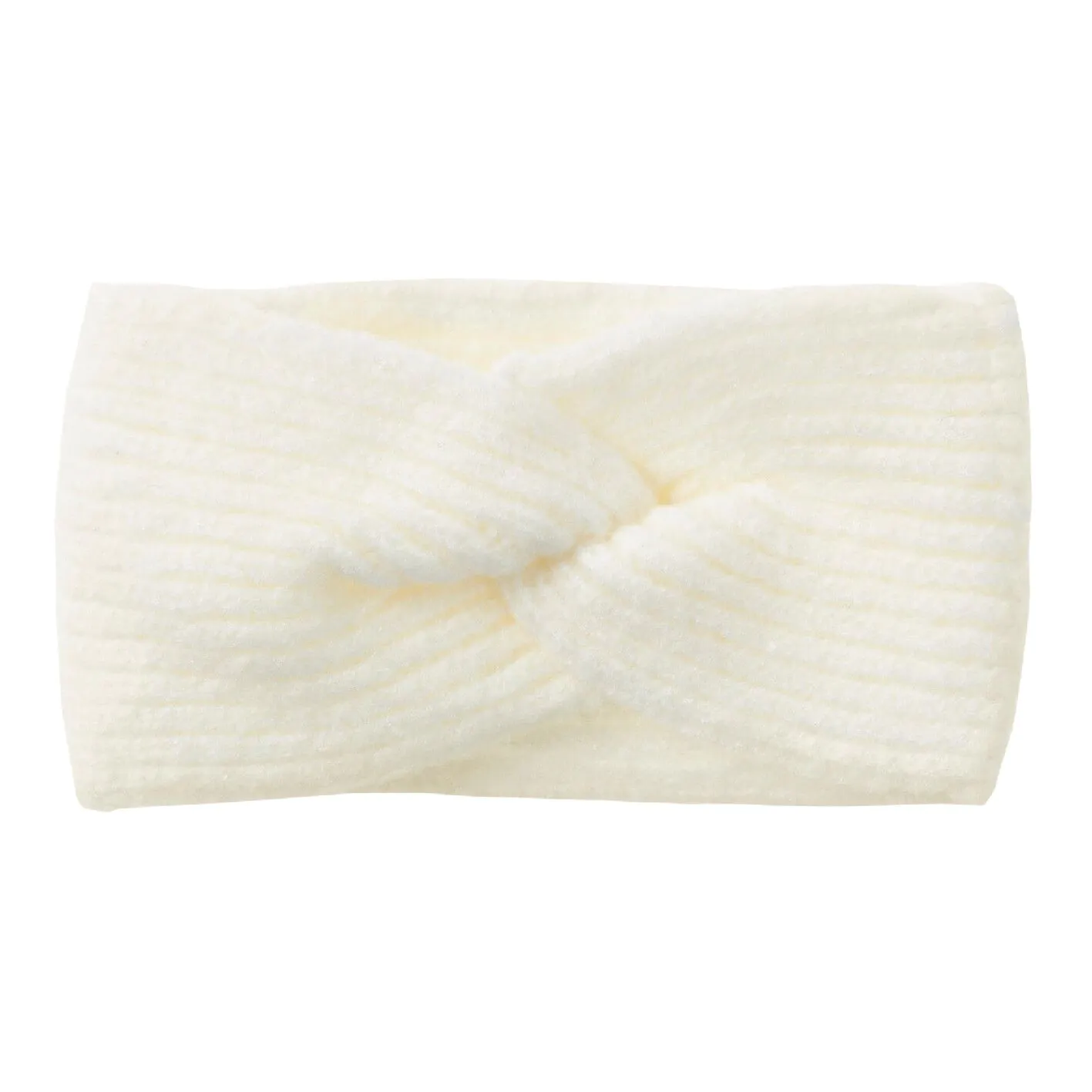 Stirnband Melange mit Knoten, offwhite