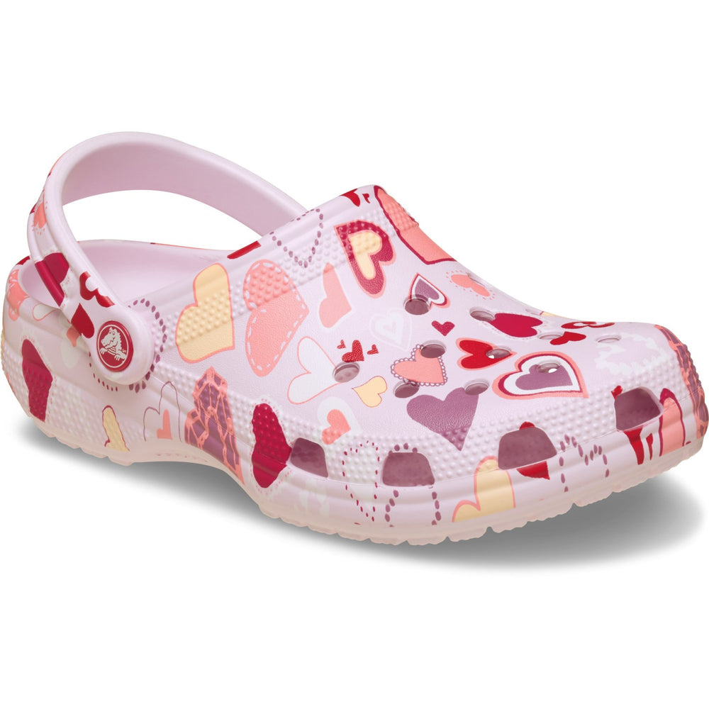Køb Crocs Pink Milk/Hearts Classic VDay Clog K PkMk/Hts