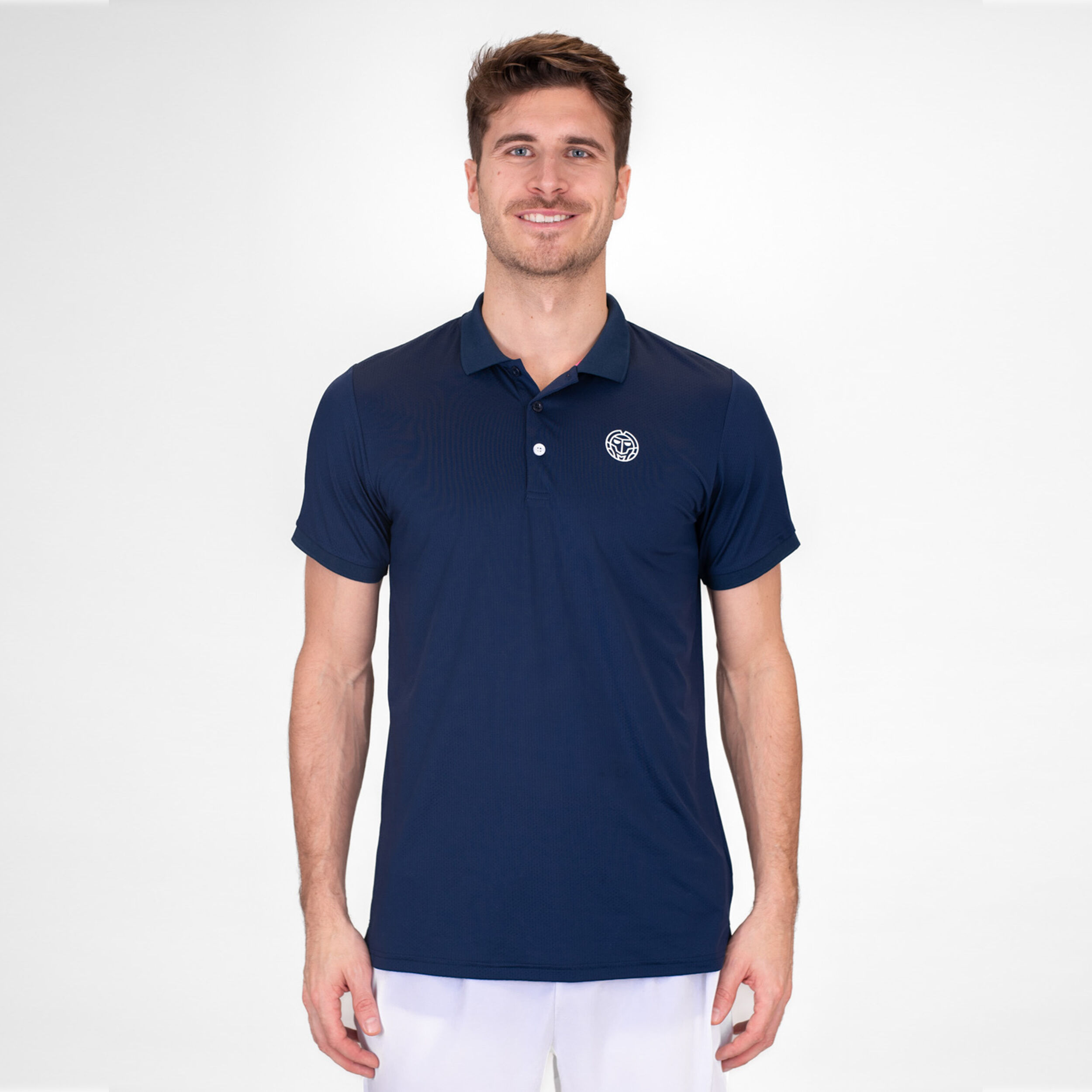 BIDI BADU Crew Polo Hommes - Bleu Foncé