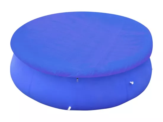 Couvertures de piscine 2 pcs PE Ronde 540 cm 90 g/m2